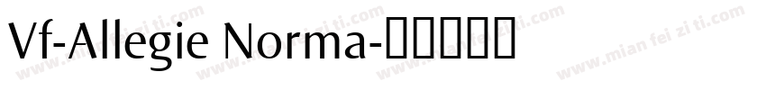 Vf-Allegie Norma字体转换